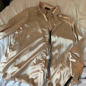 Pretty little Thing Champagne blouse NWT